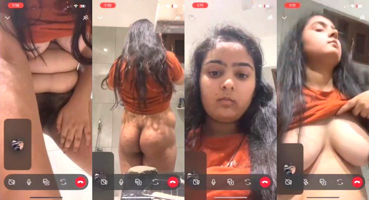Sexy Punjabi Mal Shows For Lover On VC