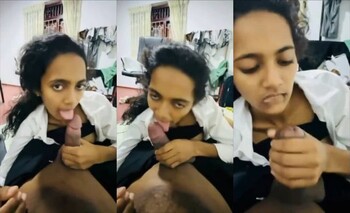 Cute Indian Girl Sucking Dick