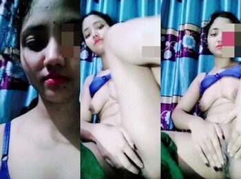 Cute Indian Slim Girl Shows Boobs and Fingering