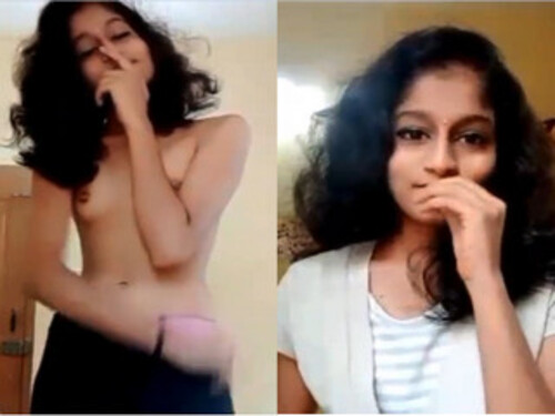 Sexy Slim Mallu Girl Shows For Lover part 1