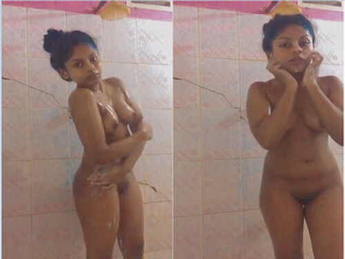 Cute Tamil Girl Bathing