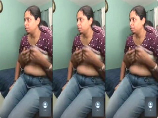 Cuck Tamil Wife Full Nude Riding Enjoying With Husband Showing To Bull On Video Call