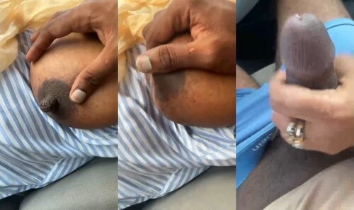 Indian Wife Boobs Pressing and Handjob In Car