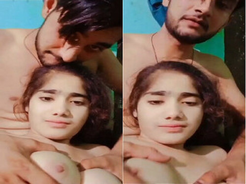 Sexy Indian girl Boobs Pressing