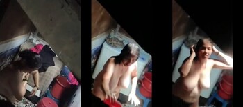 Indian Aunty Bathing Capture