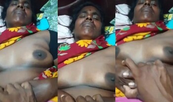 Indian Tamil Wife Boobs pressing and Fucking