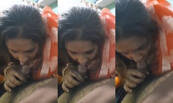 Horny Indian Bhabhi Blowjob