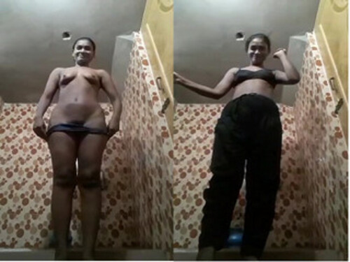 Indian Bhabhi Striping and Bathing Part 1
