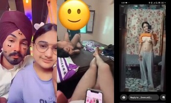 Beautiful Sexy Punjabi Girl Threesome Fucking With Lover And His Friend