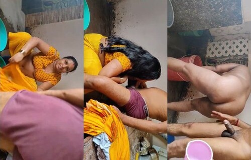 Indian Wife Blowjob and Fucking In Bathroom