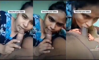 Horny Indian Bhabhi Sucking Dick
