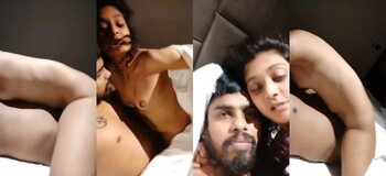 Horny Indian Slim Girl Ridding Lover Dick