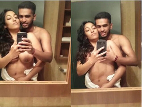 Sexy Indian Girl Boobs Pressing By Lover