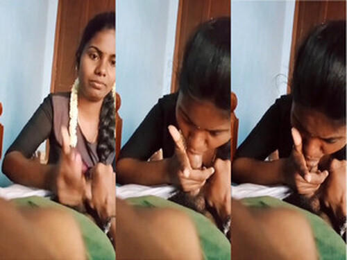 Cute Indian Girl Eating Lover Cum
