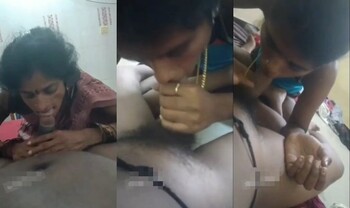 Indian Bhabhi Blowjob and Fucking