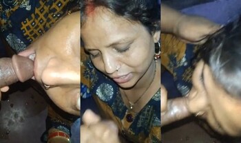 Horny Indian Wife Sucking Hubby Dick