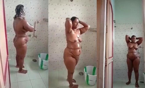 Indian BBW Bhabhi Bathing Capture In Hidden Cam