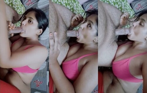 Sexy Indian Slim Wife Blowjob