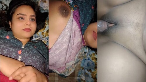 Sexy Indian Wife Boobs Pressing and Fucking