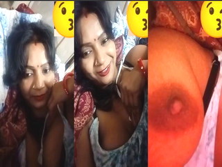DESI HORNY BHABHI AFFAIR WITH BF BY-SIDE SLEEPING HER SON SHE’S SQUEEZING BIG BOOBS SHOWING ON VC
