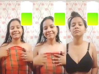 Cute Shy Girl Showing