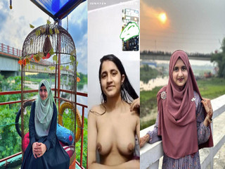 Cute Hijabi GF Showing On VC