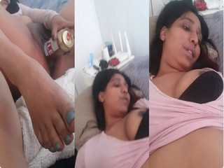 Horny Lankan Wife Shows and Masturbating Part 1